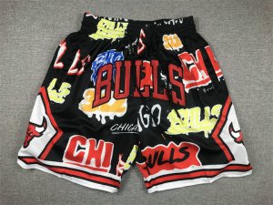 NBA Chicago Bulls Graffiti just don shorts